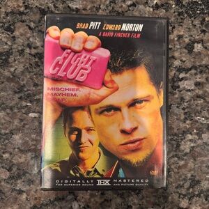 Fight Club (DVD, 1999) Brad Pitt Movie Disc Tested, Working